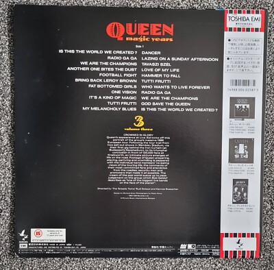 LASERDISC Queen Magic Years Volume Three TOLW3274 PICTURE MUSIC Japan 未開封 /00600 QUEEN MAGIC YEARS VOLUME 3 JAPAN LASERDISC LD RARE JAPANESE