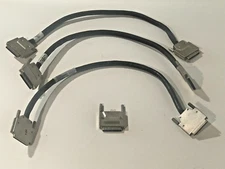 AMPHENOL  x3 BN37A-0E SCSI Cables PN: 401934-001/ x1 DEC H8861-AA SCSI