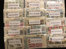 US MINT POSTAGE $100.00 face value collection  FOR LESS THEN FACE VALUE @ $60.95