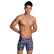 Zonbailon Men's Quick Dry Printed Casual Swimwear Tracksuit Polyester Swimsuit