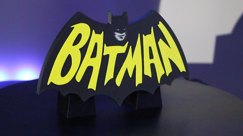 Batman Sign Display Batman 3D printed Logo Sign Wall Desk Shelf Art | eBay