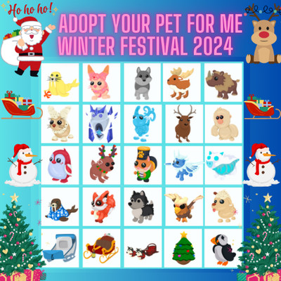 Adopt Your Pet From Me compatible Winter Festival 2024 MFR/NFR/FR  Fast Delivery