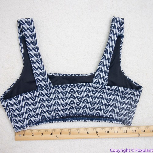 NEW Seea Free People Seea Georgia Surf Top in navy mini chevron Selene, L - Picture 6 of 11