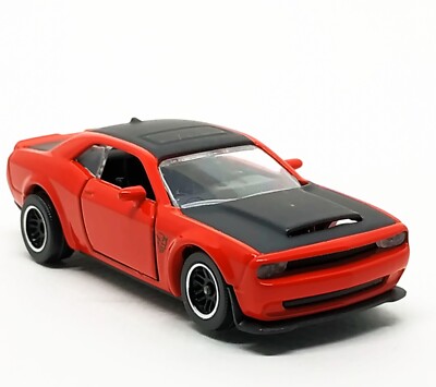 Majorette Dodge Challenger SRT Demon Red / Black Hood 1:66 (3