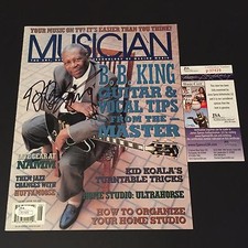 B.B. King Legend 1998 MUSICIAN Magazine Mag Signed Auto JSA COA