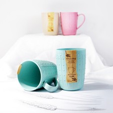 Biodegradable Unbreakable Natural Wheat Cup Mug 300ml BPA-Free Coffee Tea Gift