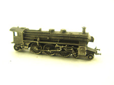 Deko Zinn Modell  Eisenbahn Lok  - Dampflok ohne Tender 8,5 cm    #509 - gebr.