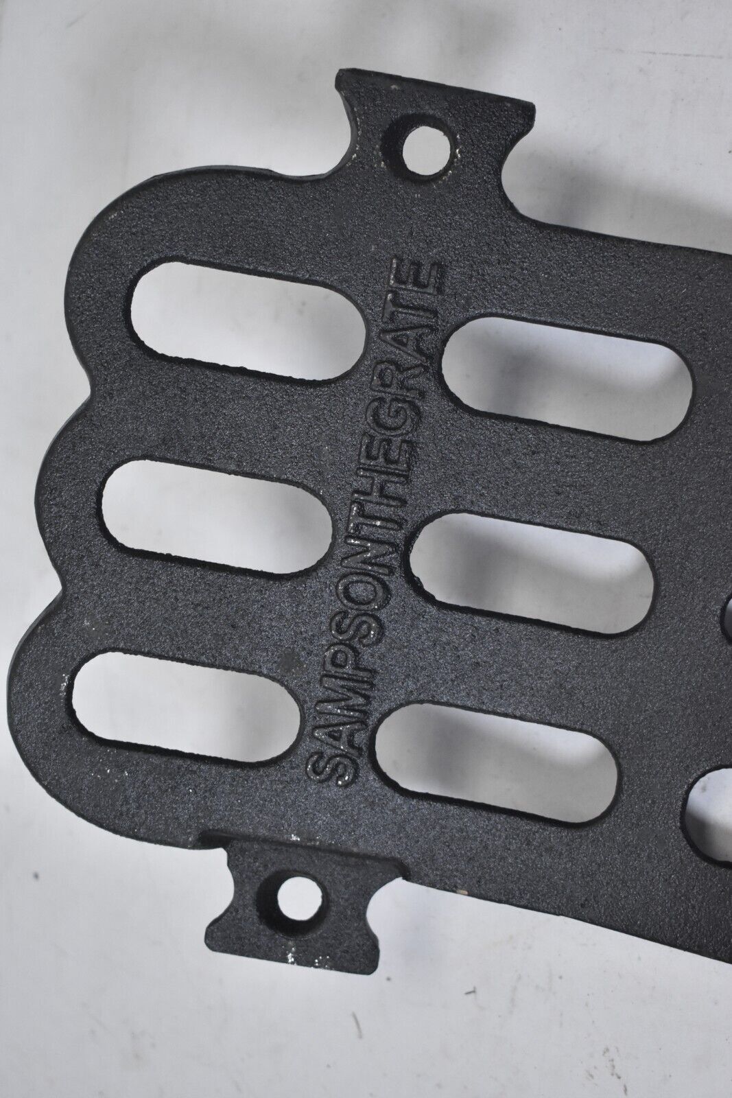 Sampson 8" Black Fireplace Grate Expander Section Curved Metal Replacement