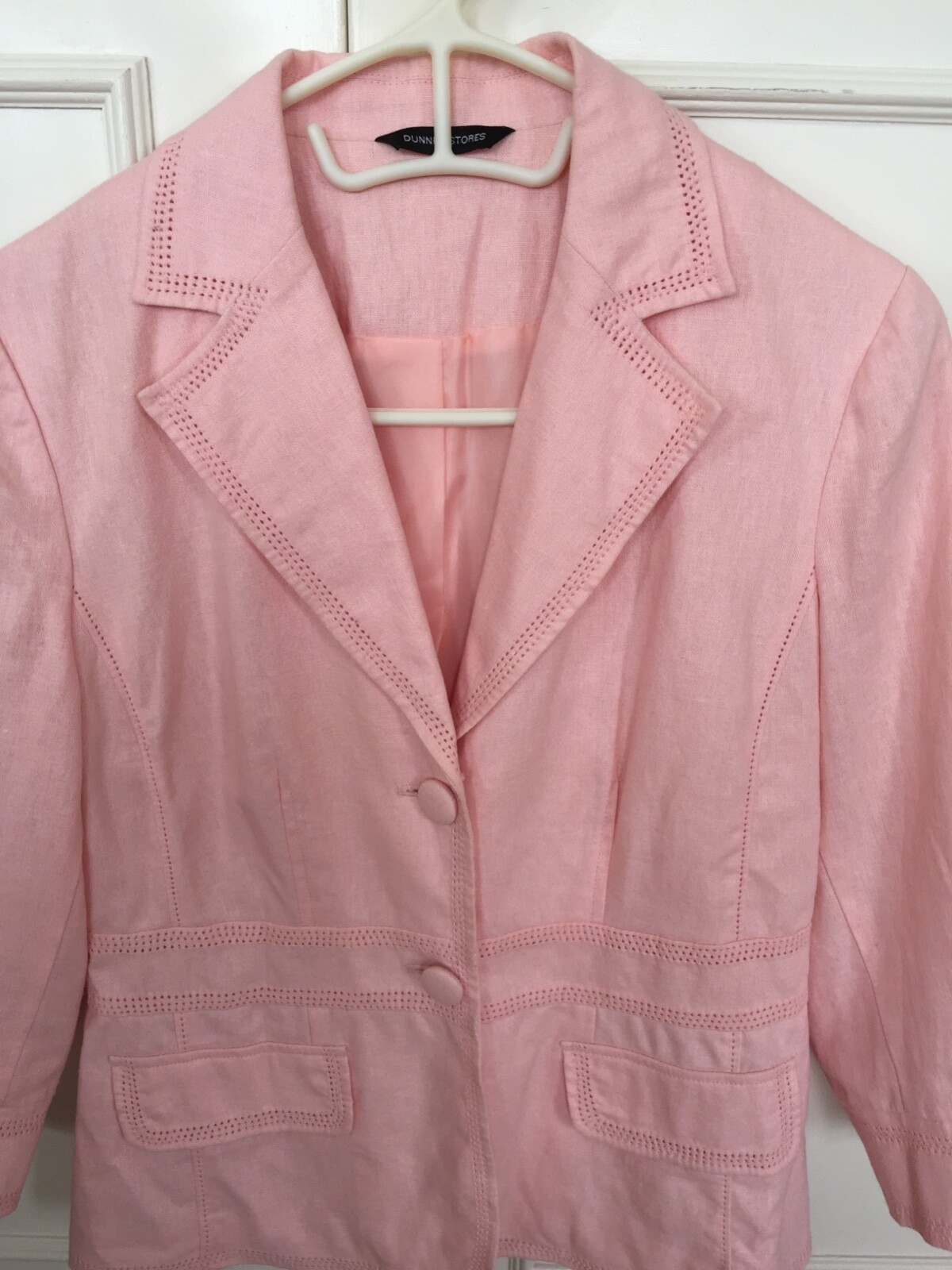 Baby Pink Fully Lined Jacket Size 10 Length 23” image 2