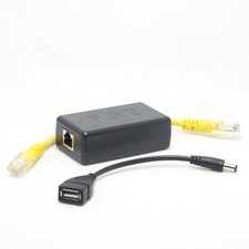 2.5G Gigabit Active PoE Splitter 5V 4A USB TYPE A Female 1000m Ethernet 802.3at