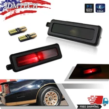Smoked Red Rear Side Marker Parking Lights For 82-92 Pontiac Trans Am Firebird
