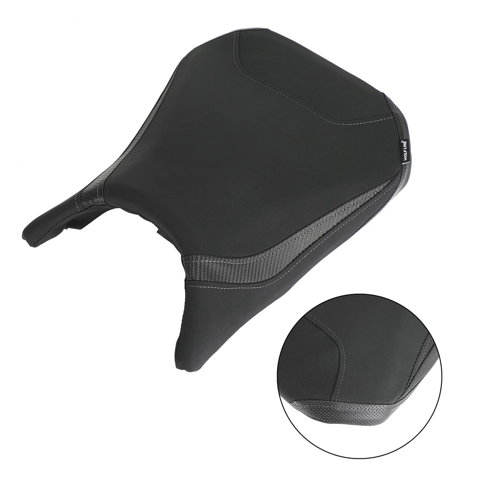 Cojín completo asiento de pasajero piloto negro para Honda Cbr500R 19-21 2020 UE Foto 4 de 4