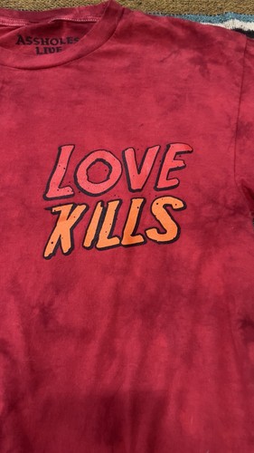 A$$holes Live Forever NEW Small T Shirt Unisex Red/Black S ALF LOVE KILLS - Picture 3 of 6