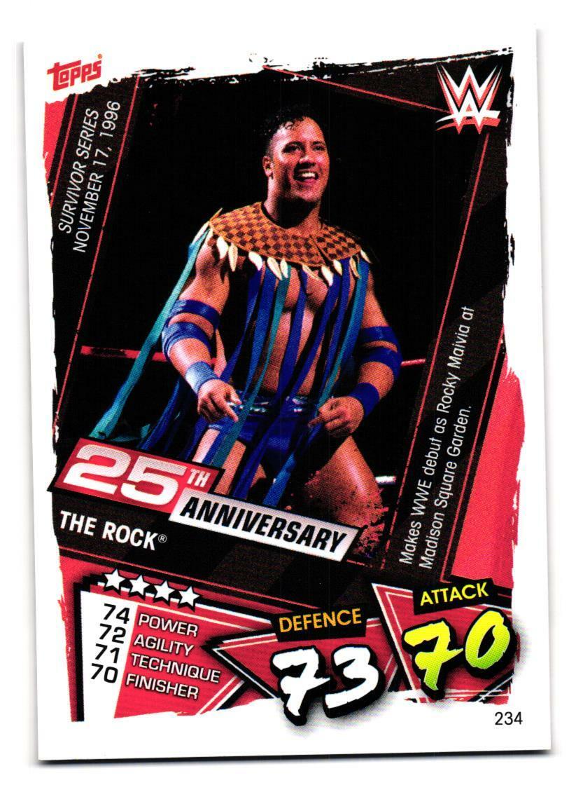 2021 Topps WWE Slam Attax 25th Anniversary The Rock #234 | eBay