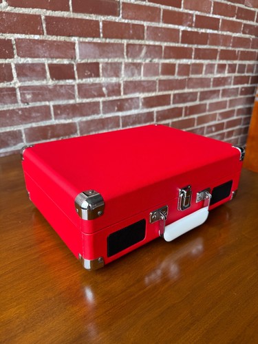 Open Box- Cruiser Plus Portable Turntable with Bluetooth In/Out - Red - Picture 4 of 16