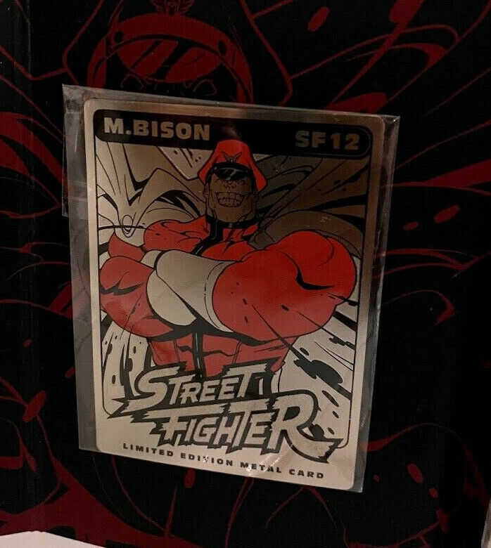 SDCC '21 UDON Street Fighter Metal Kings Card Set of 4 VEGA BALROG