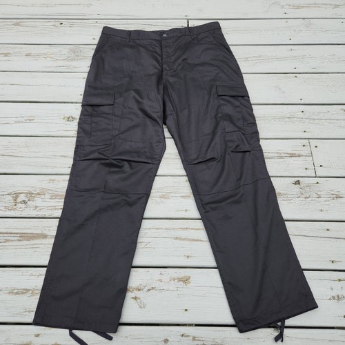 Rothco Cargo Pants Mens Large Regular Black BDU Tactical Military Combat Utility