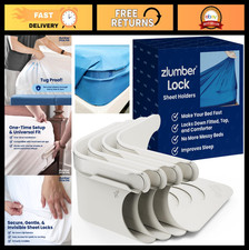Secure Sheet Holder with Heavy-Duty Mattress Straps - No More Loose Bedding, Uni