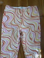 Easel Women  s Flared Pants M - Colorful 