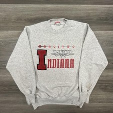 Vintage Indiana Hoosiers Sweatshirt Mens Large NCAA Basketball Nutmeg 90s USA