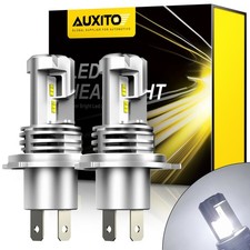 9003 HB2 H4 AUXITO High Low Beam LED White Bright Headlights 30000LM CANbus New