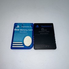 Sony PlayStation 2 PS2 8MB Memory Card MagicGate LOT OF 2