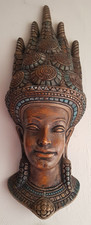 Magnificent Sch&ouml;ne ACHATIT Wandmaske wall mask Werkst&auml;tten H. Schirmer