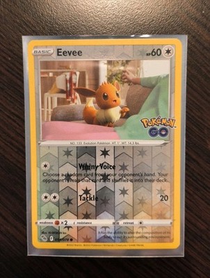 Eevee 54/78 Pokémon GO Set Reverse Holo Common Pokémon Card TCG 2022