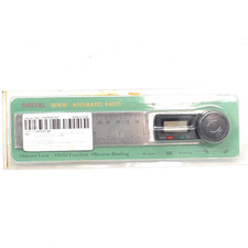 Digital Angle Ruler 2-in-1 Protractor 0-200mm LCD Display Measuring Tool Black