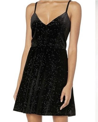 Dress the Population X Cosmopolitan XOXO Black Sparkly  Dress RUNS SMALL PTP 17