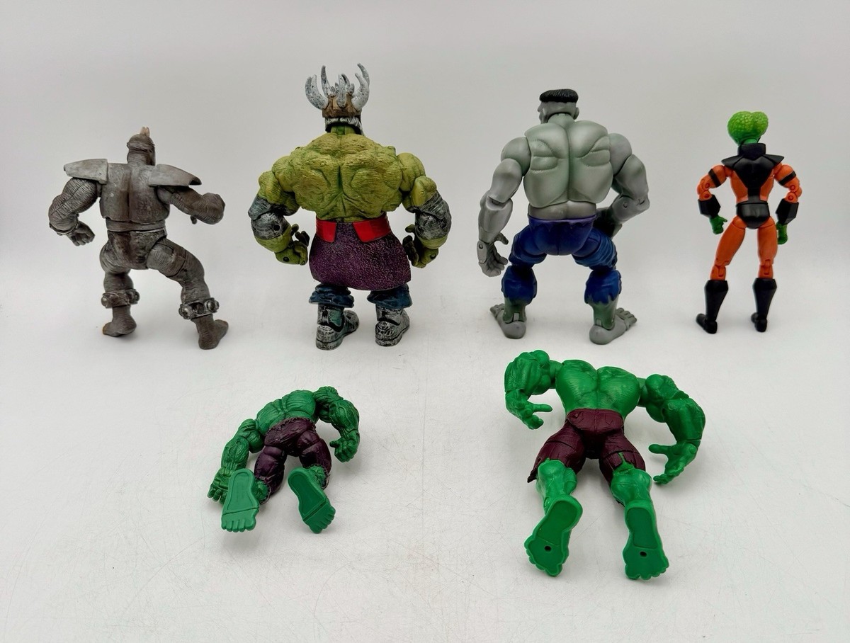 LOT OF 6 MARVEL LEGENDS Action Figure HULK RHINO MAESTRO GREY HULK