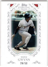 2009 TOPPS STERLING FRAMED WHITE 103 TONY GWYNN PADRES **SET BREAK!** 26/50