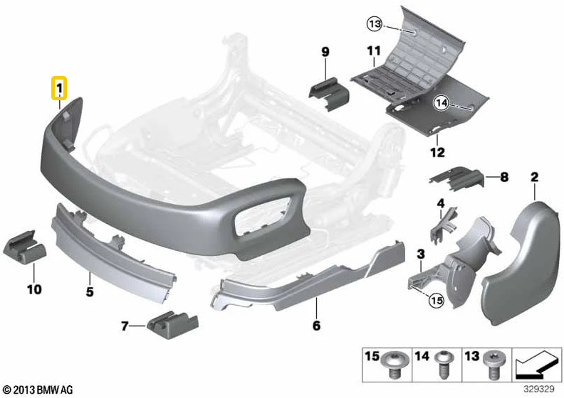 2017-2023 Rolls Royce Dawn RR6 Front Left Seat Lower Cover Trim OEM *NOTE* PH
