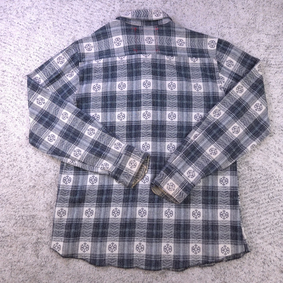 Altamont Andrew Reynolds Shirt Mens Medium Flannel Plaid Long Sleeve Button Up - Image 2 of 4