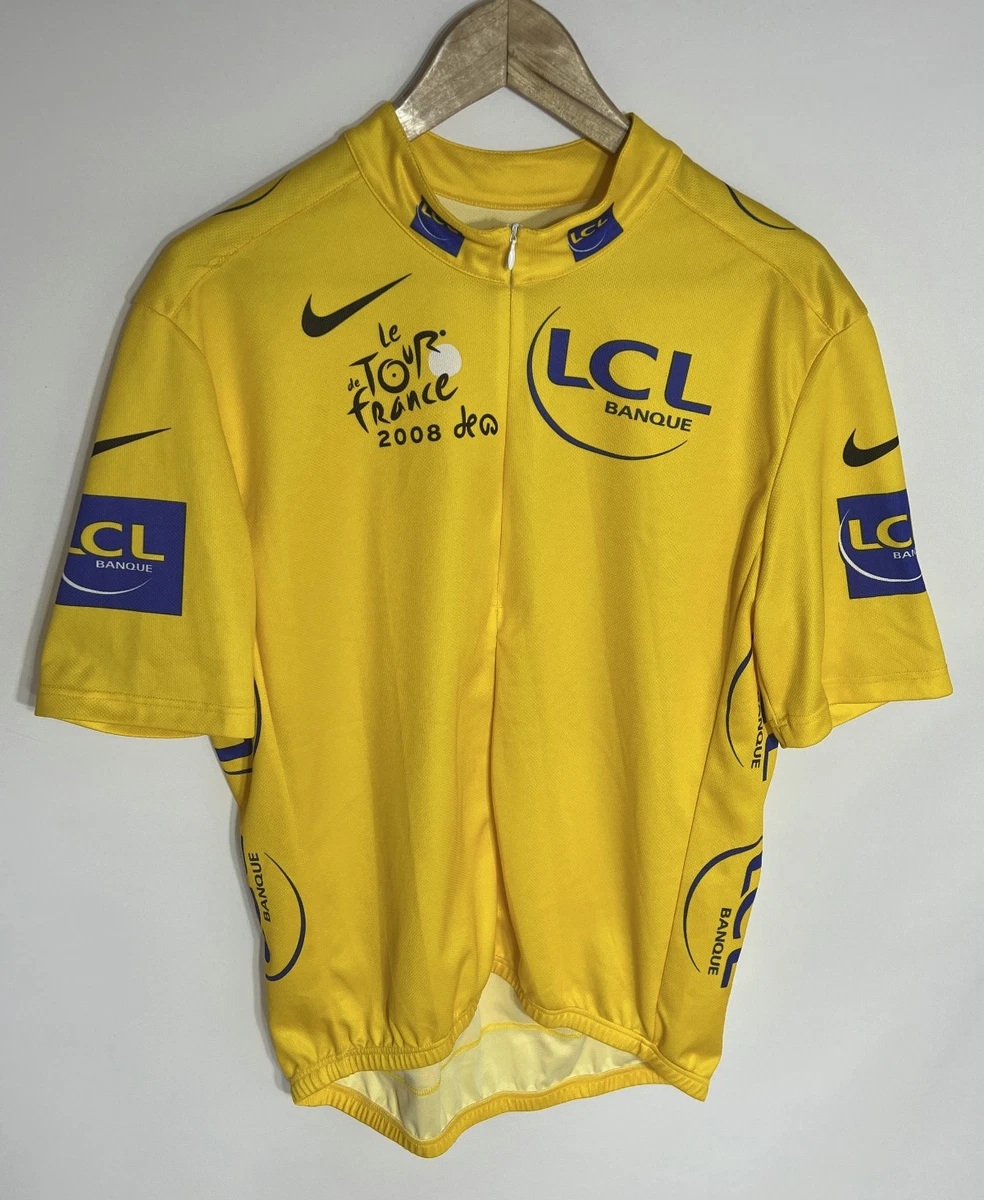 Vintage 90's Tour de France yellow Castelli short sleeve leader's