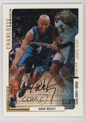 2000-01 Upper Deck MVP Gold Script /100 David Wesley #20 3c7