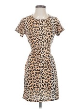 NWT PrettyLittleThing Women Brown Casual Dress 0