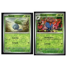 2 Card Pokemon TCG Collection - Oddish 001/197 & Gloom 002/197 Reverse Holo LP