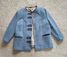 Kärnten Luxus Damen Trachten Jacke Walk Janker Gr L 44 46 XL Schurwolle 