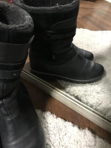 Women Ecco Boots Black 37 #3Q0X