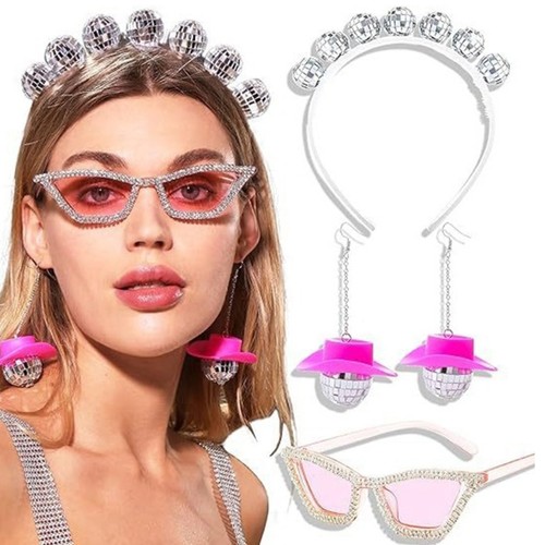 Music Enthusiast s Disco Ball Headband Set Fashion Accessories for Dance Lovers - Picture 9 of 9