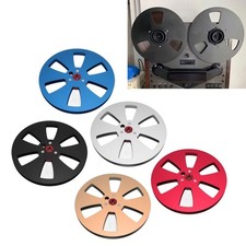 1/4 7 Inch Empty Tape Reel Aluminum Alloy Recording Takeup Reel with 6 Hole