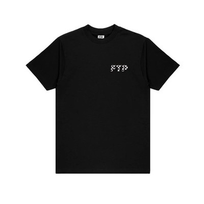 FTP Checkered Logo Tee Shirt Black (Vans Drop) Brand New In Bag Sealed XL XXL