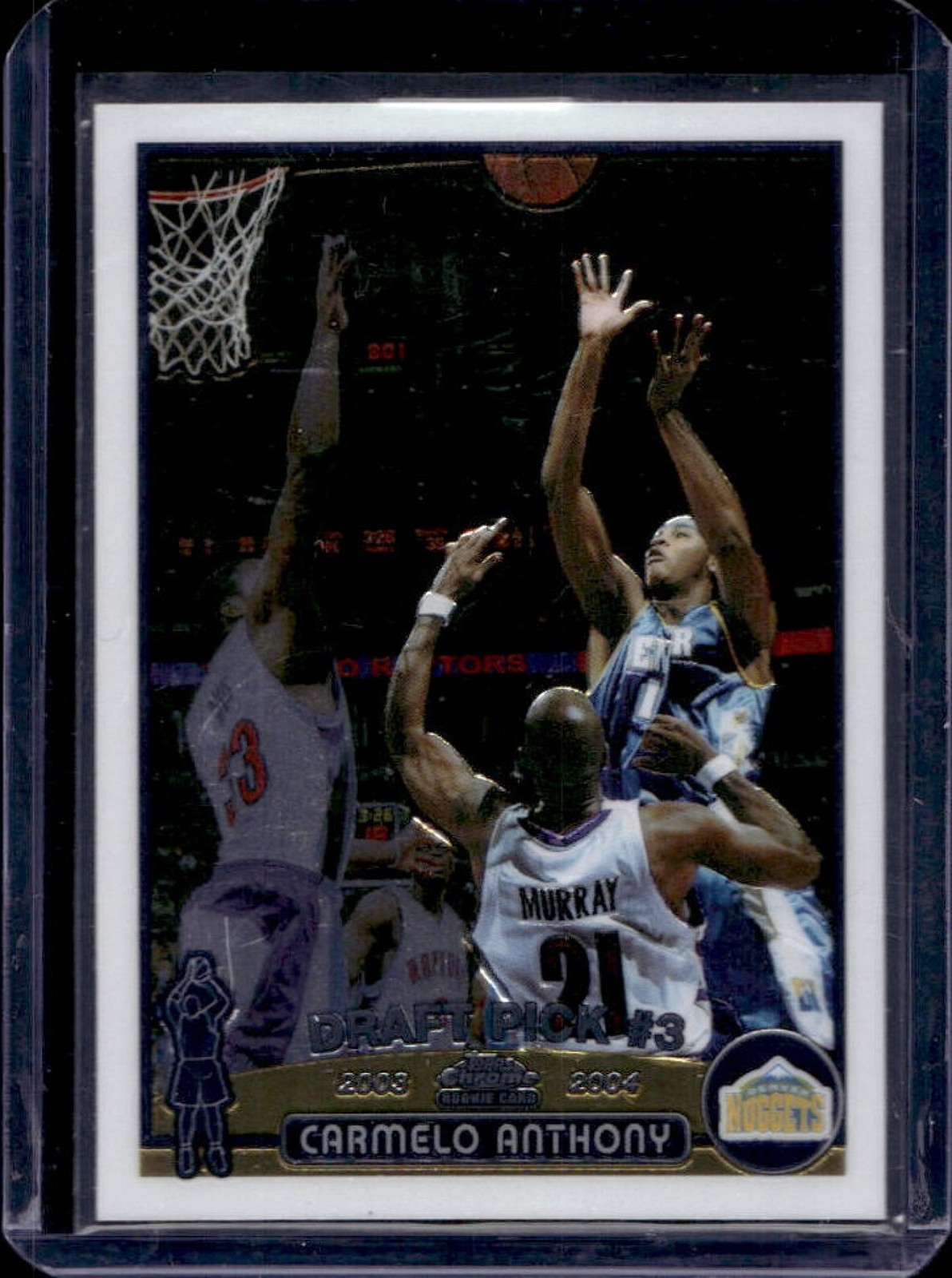 2003-04 Topps Chrome Carmelo Anthony Rookie RC #113 Nuggets