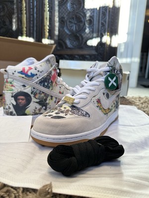 Nike SB x Supreme Dunk High Rammellzee Stock X Neu GR 45,5