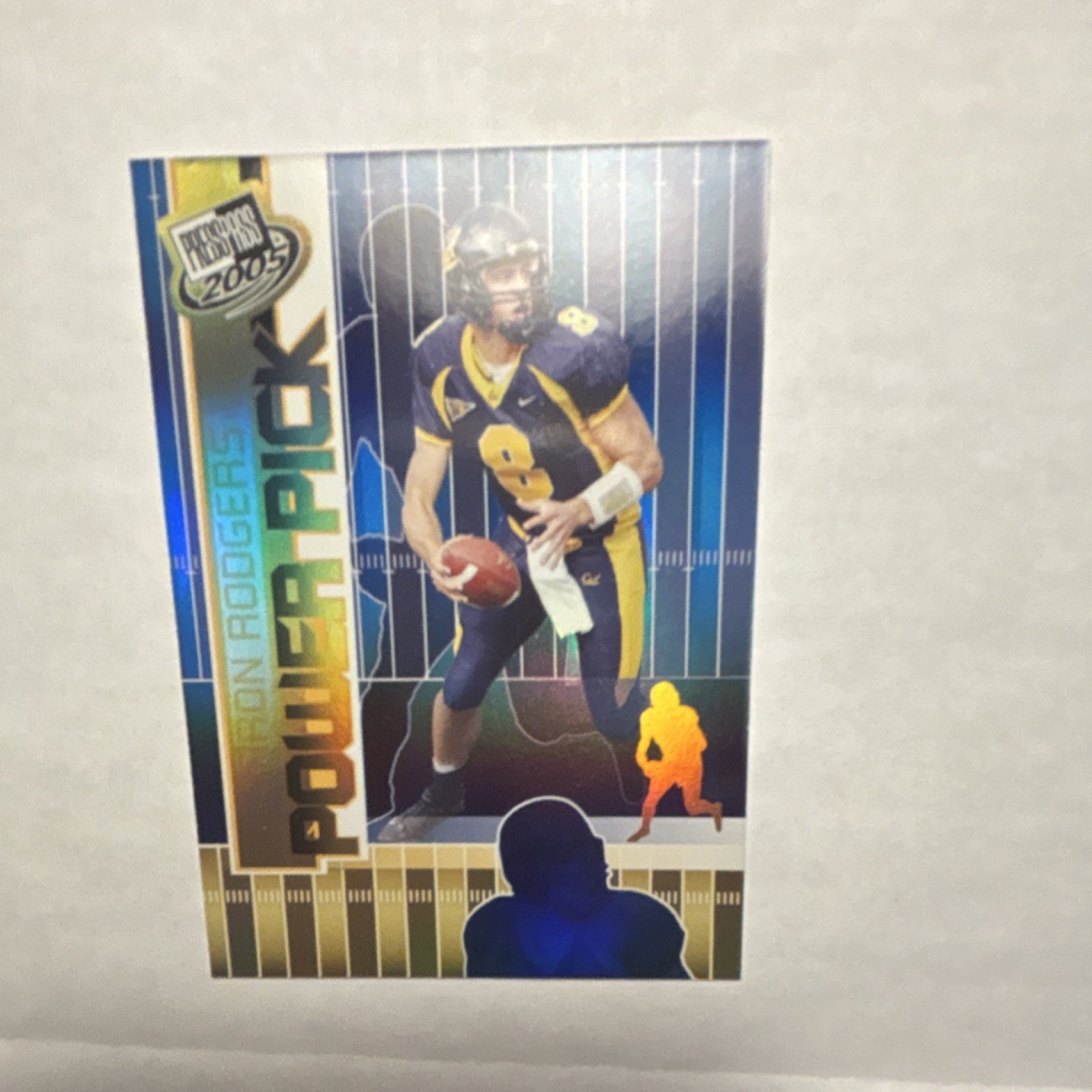 Press Pass 2005 Power Pick Aaron Rodgers #47 California Golden Bears Football C…
