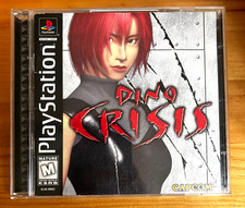 Dino Crisis PS1 Black Label PlayStation CIB w/ Manual + Resident Evil 3 Demo