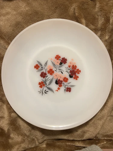 Vintage Fire King Primrose  Anchor Hocking Milkglass Dinner Plate Milk Glass