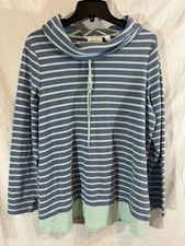 D&Co Active Women’s X-Large Long Sleeve Blue Striped Top