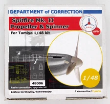 Department Correction Spitfire Mk II Propeller Spinner 1:48 48006 Detail Set